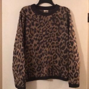 Animal print sweater